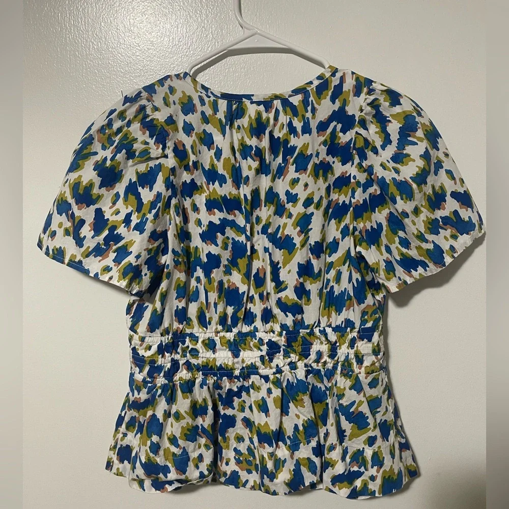 Anthropologie multicolor blouse size S